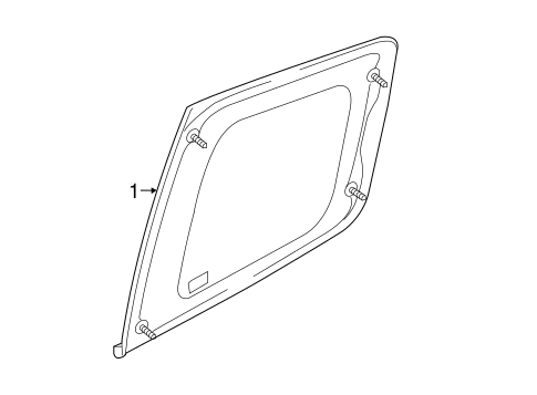 Colorado GLASS - REAR DOOR 2