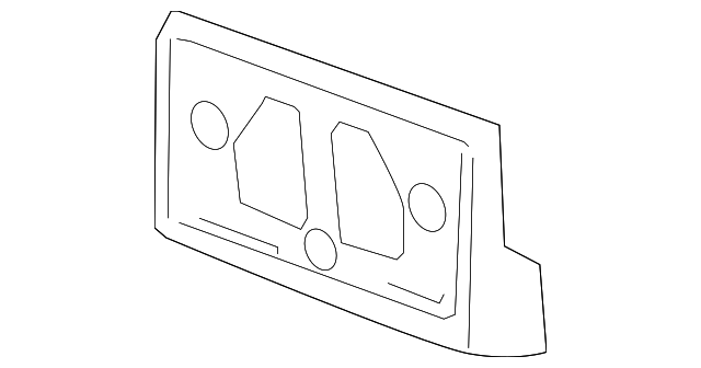 10366210 Деталь LICENSE BRACKET