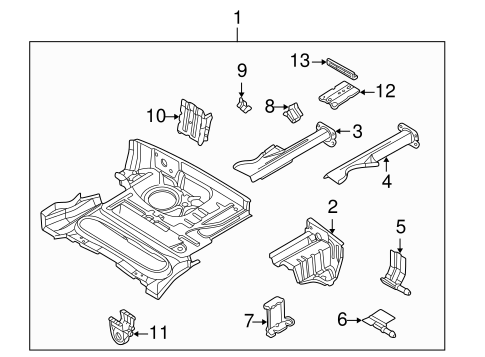 Z3 REAR FLOOR & RAILS