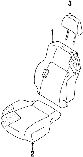 Sebring FRONT SEAT COMPONENTS