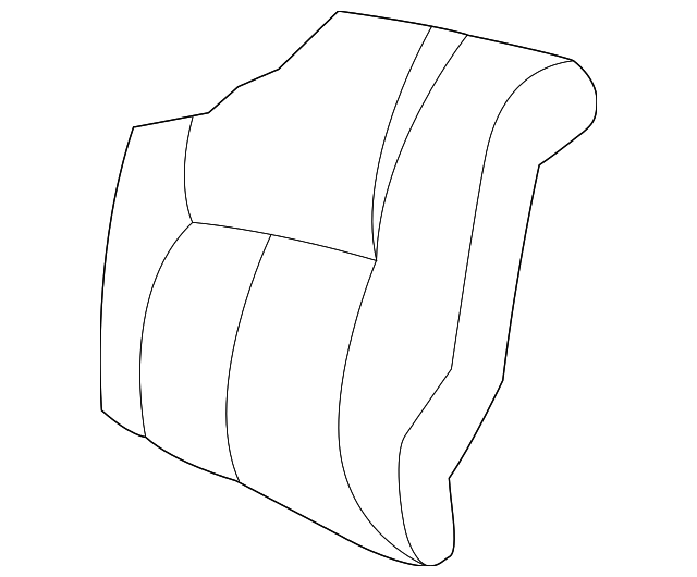 QZ001K9AA Деталь SEAT BACK, RIGHT