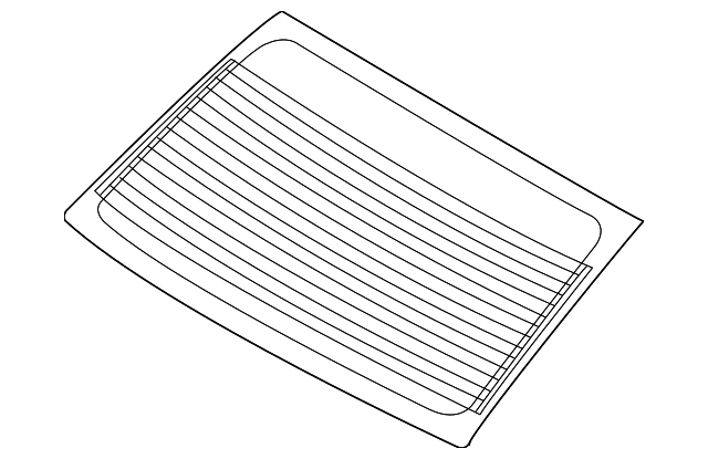 87110-2H110 Деталь BACK GLASS