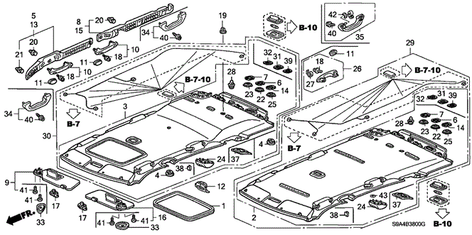 INTERIOR / BUMPER/ROOF LINING for 2003 Honda CR-V #1