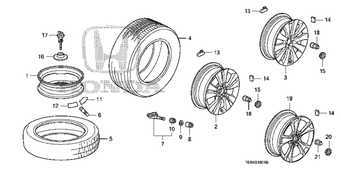 ACCORD COUPE TIRE - WHEEL DISK
