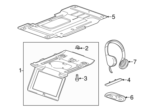 Escalade ESV ENTERTAINMENT SYSTEM COMPONENTS 2