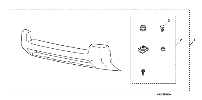 ACCESSORIES/BRUSH GUARD-STYLE FRONT LOWER TRIM (2) for 2011 Honda RIDGELINE #1