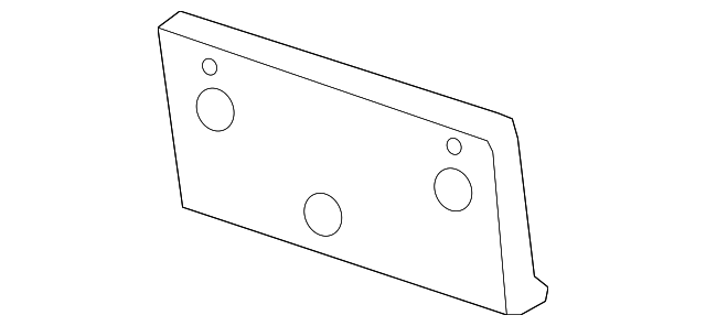 1C0-807-287-L-B41 LICENSE BRACKET