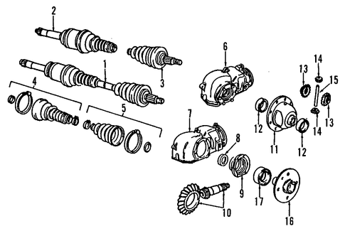 325iX AXLE SHAFTS & JOINTS