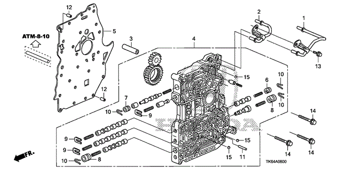 TRANSMISSION - AUTOMATIC/AT MAIN VALVE BODY for 2009 Honda FIT #1