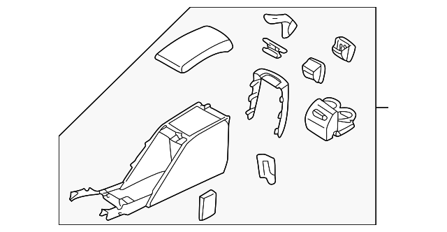 92111AE08AAC Деталь CONSOLE ASSY