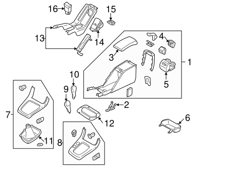 Outback CENTER CONSOLE