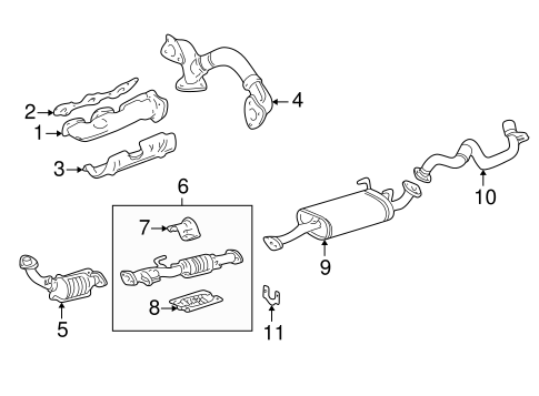 4Runner EXHAUST COMPONENTS