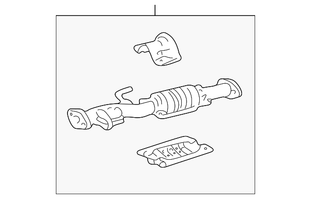 17450-75020 Деталь CONVERTER & PIPE