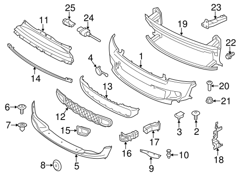 Cooper BUMPER & COMPONENTS - FRONT