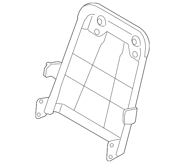 7B0-883-045-C Деталь SEAT BACK FRAME, LEFT