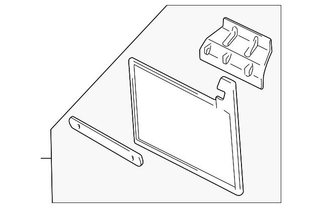7D0-821-173 Деталь MUD GUARD, LEFT