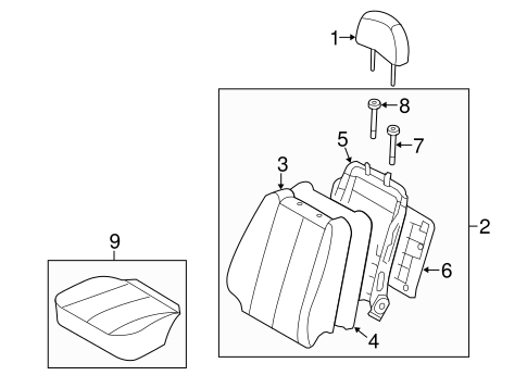 Sonata PASSENGER SEAT COMPONENTS