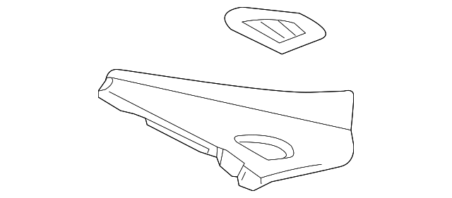 23240738 UPPER TRIM PANEL, LEFT