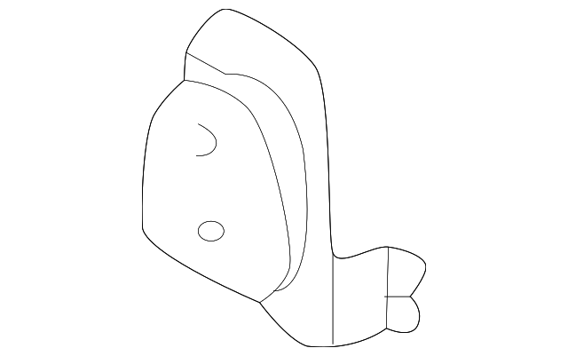 66398-02010 Деталь CORNER PILLAR MOUNT, LEFT