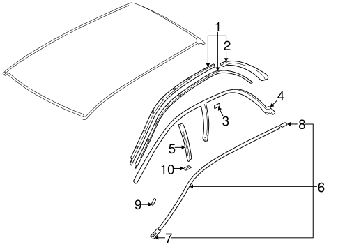 Impreza EXTERIOR TRIM - ROOF