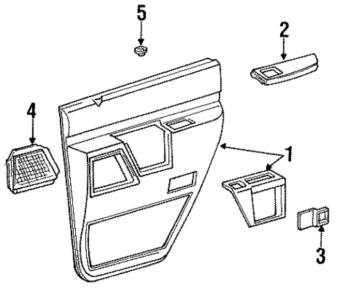 Explorer INTERIOR TRIM - REAR DOOR
