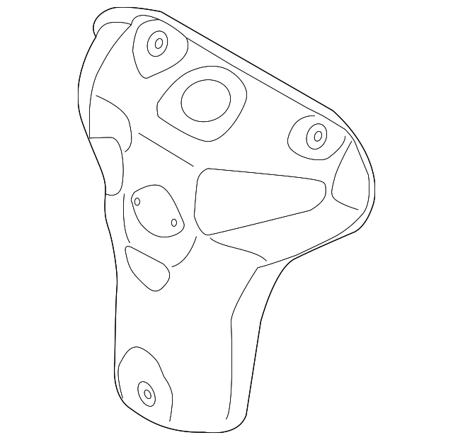 28525-3C730 HEAT SHIELD, LEFT