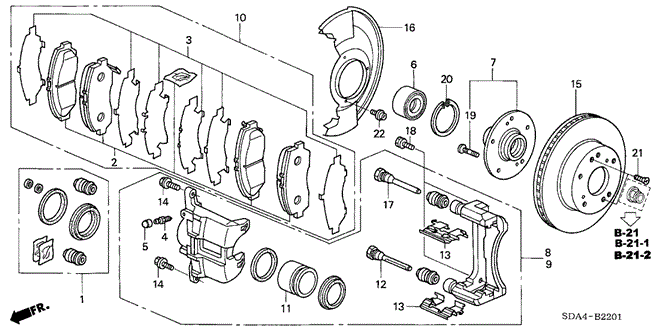 CHASSIS/FRONT BRAKE (2) for 2003 Honda ACCORD SEDAN #1