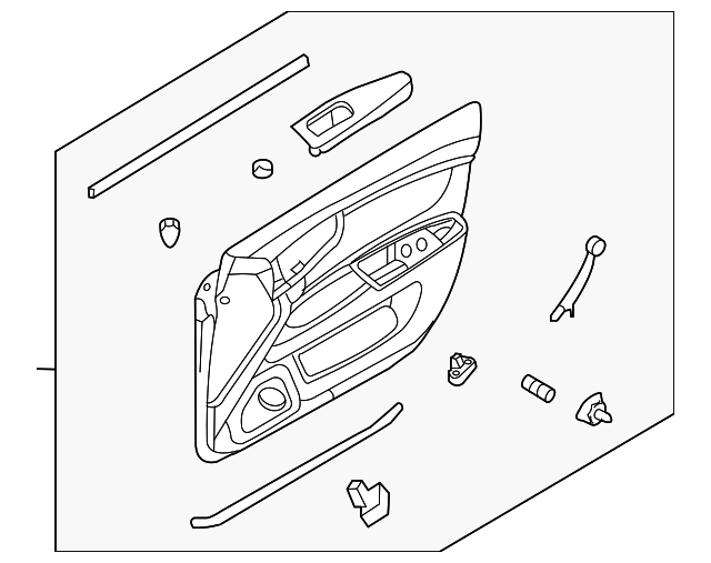 82301-2G1304C Деталь TRIM PANEL ASSY, LEFT