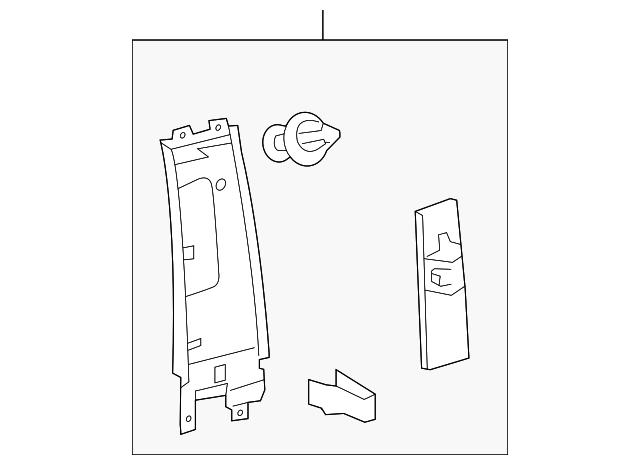 62410-35010-B0 Деталь UPR CTR PLR TRIM, RIGHT
