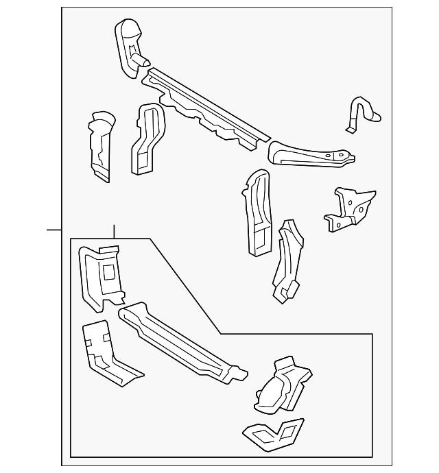 53201-33202 Деталь RADIATOR SUPPORT