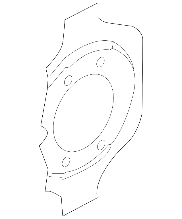 411511CB0A Деталь BACKING PLATE, LEFT