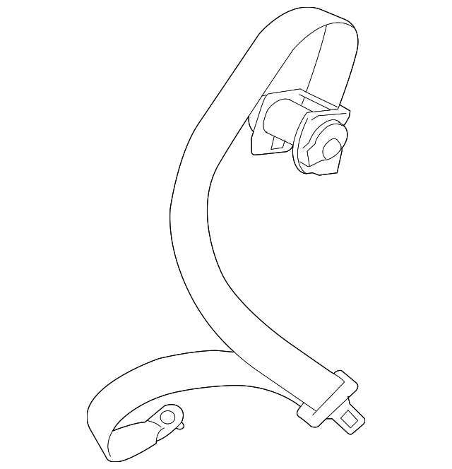 7000C783 Деталь CENTER SEAT BELT