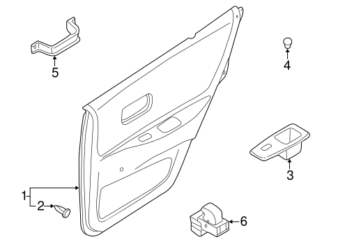 Altima INTERIOR TRIM - REAR DOOR