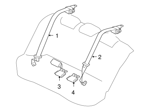 Lancer REAR SEAT BELTS