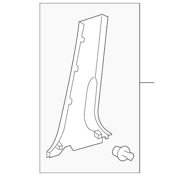 62414-12330-B0 LWR CTR PLR TRIM, LEFT