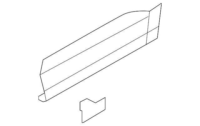5N0-854-949-A-9B9 Деталь LOWER MOLDING, LEFT