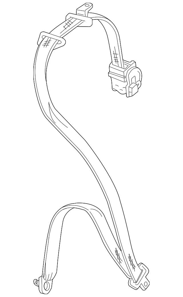 7000C793 Деталь BELT & RETRACTOR, LEFT