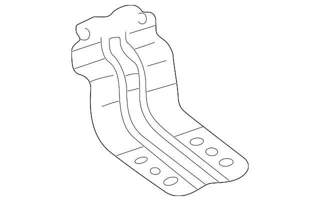 5016214AA Деталь FRONT BRACKET, LEFT