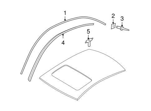 A6 EXTERIOR TRIM - ROOF
