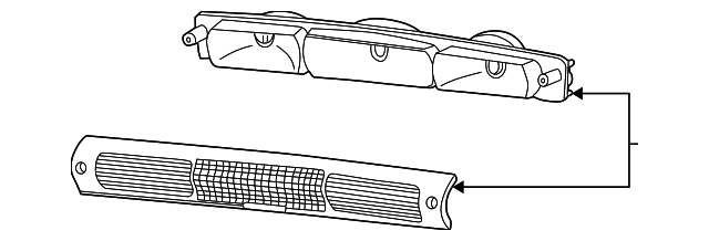 XL3Z-13A613-AA Деталь HIGH MOUNT LAMP