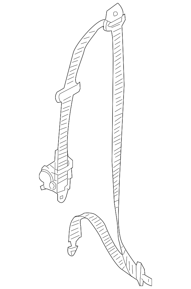 88810-3E500FC Деталь BELT & RETRACTOR, LEFT