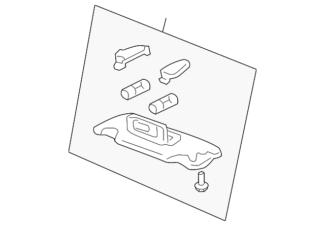 83230-SDR-A01ZA Деталь SUNVISOR ASSY., R. *NH220L* (MIRROR) (CL