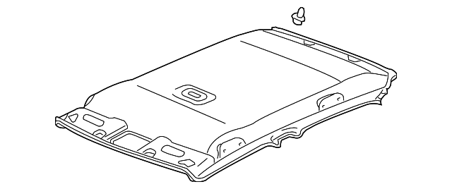 83201-SDR-A01ZA Деталь LINING ASSY., ROOF *NH220L* (CLEAR GRAY)