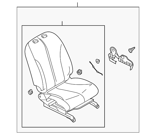 87000-EM05B Деталь SEAT ASSY, RIGHT