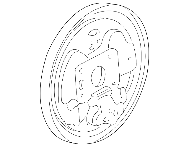 43120-S0X-013 Деталь PLATE, L. RR. BRAKE BACK