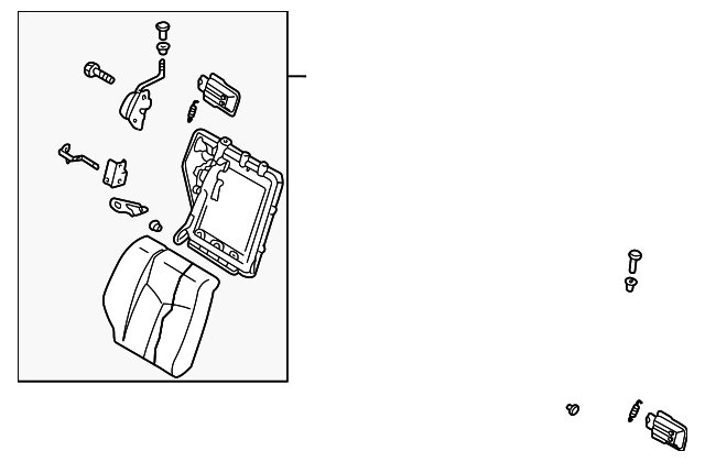BL4P57400E05 SEAT BACK ASSY, RIGHT