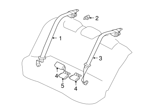 Lancer REAR SEAT BELTS