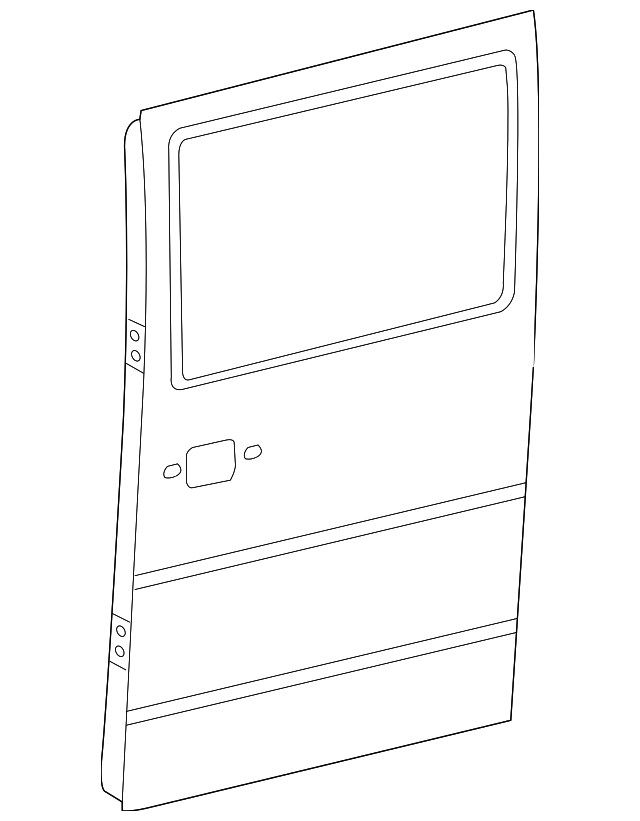 5123803AA Деталь DOOR SHELL, LEFT