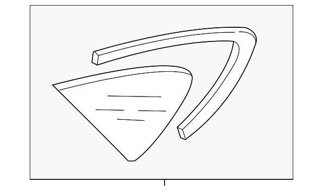 4G8-845-299-AD-NVB Деталь QTR GLASS, LEFT