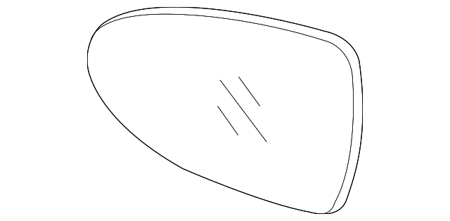 87621-1W050 Деталь MIRROR GLASS, RIGHT